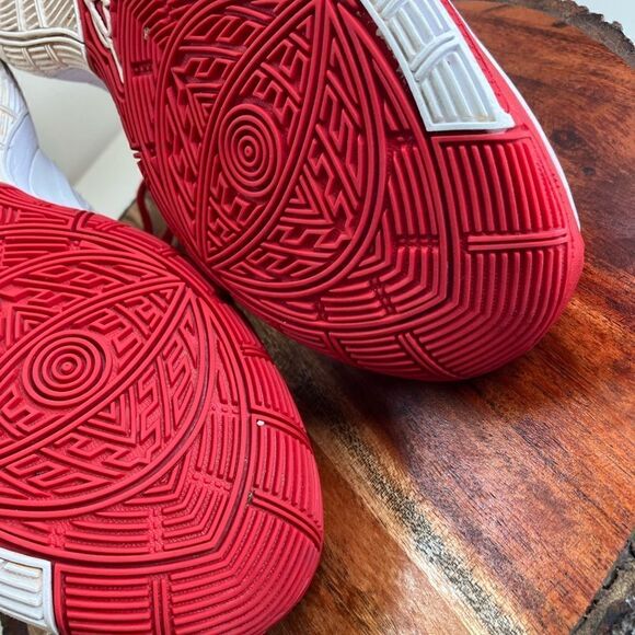 NIKE Kyrie 6 7.5 TB University Red/White Zoom Unisex Shoe - Picture 9 of 14